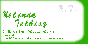 melinda telbisz business card